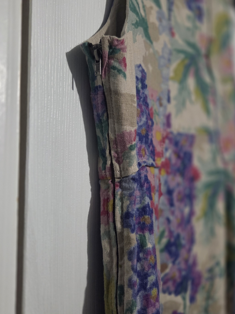 Edme & Esyllte Anthropologie Floral Linen Blend Sleeveless Dress - Picture 3 of 5
